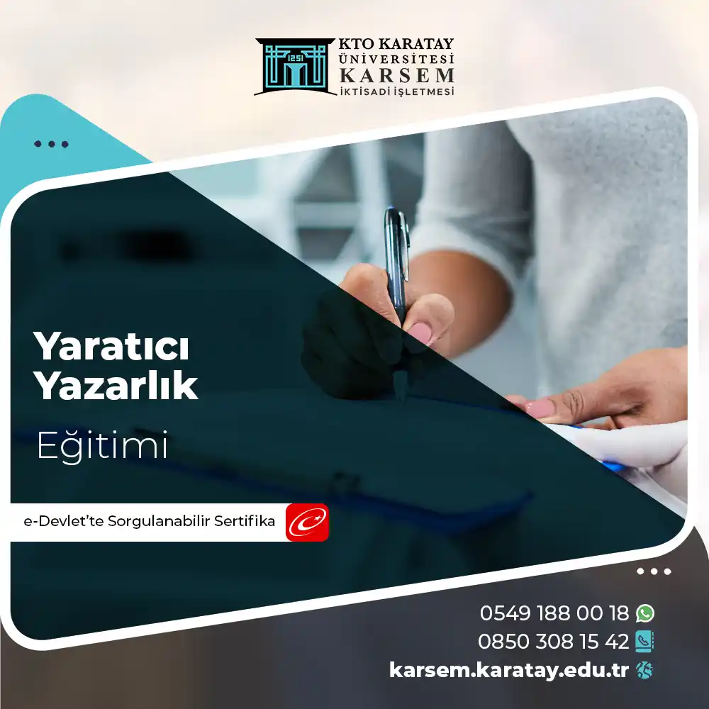 Yaratıcı Yazarlık Eğitimi Sertifika Programı